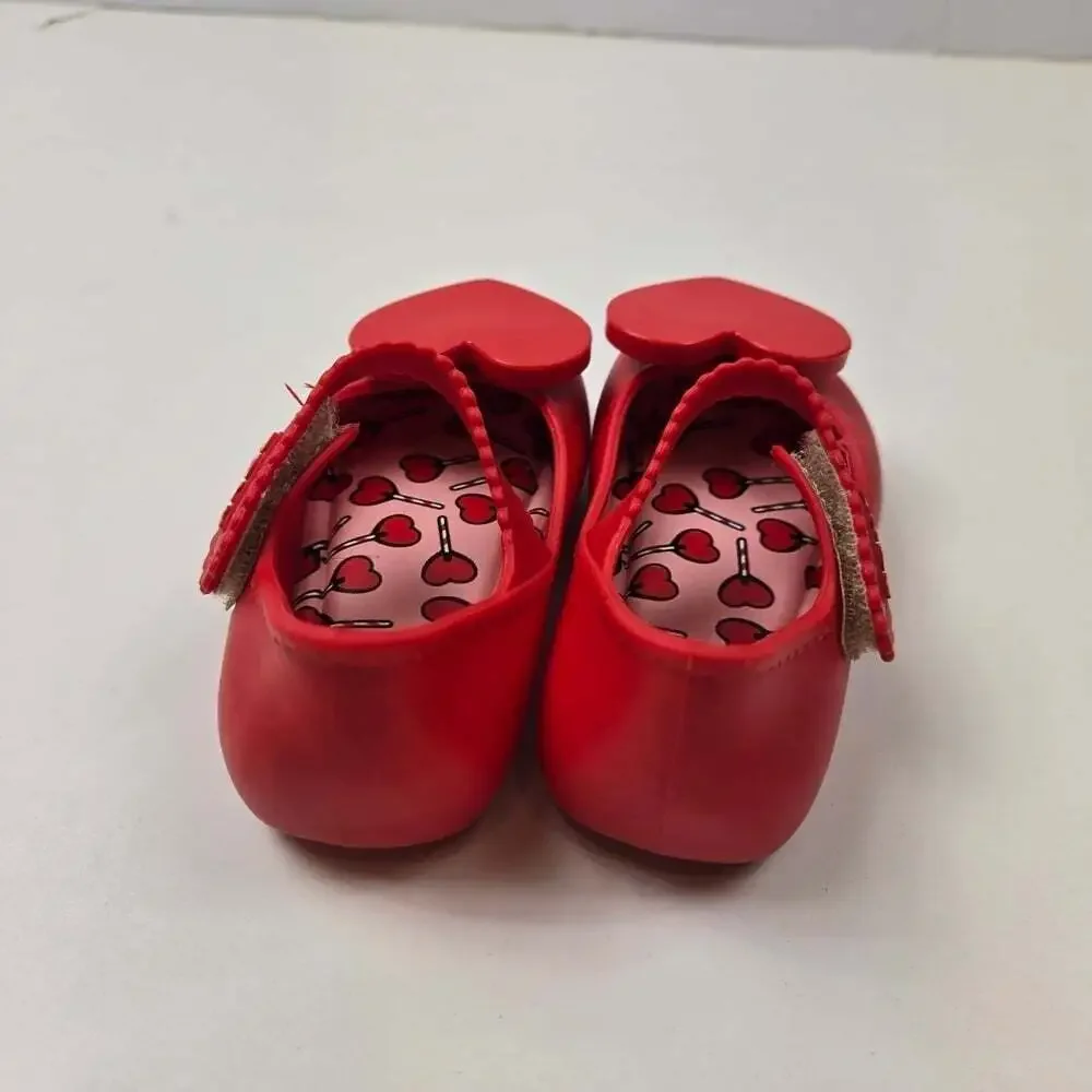 Zaxy 6 Toddler Red Heart Valentines Day Jelly Sandals Soft Special Occasion